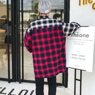 áo sơ mi flannel phối màu Mã: NM610