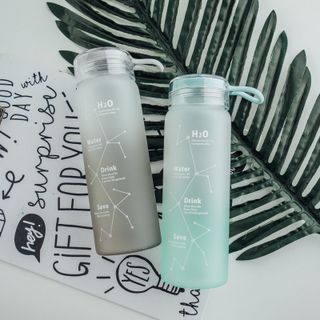 Bình Nước Thủy Tinh WATER Phong Cách Hàn Quốc 460ml
