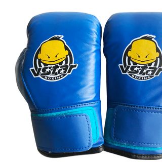 Găng tay boxing trẻ em V.STAR màu xanh giá sỉ