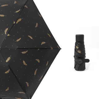 Ô, Dù Gấp Đi Mưa Nắng Bronzing Feathers Chống Tia UV
