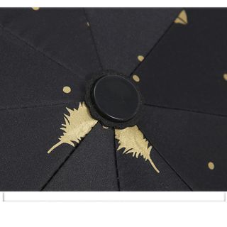 Ô, Dù Gấp Đi Mưa Nắng Bronzing Feathers Chống Tia UV