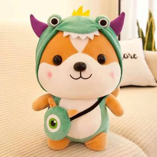 Thú Bông Chó Shiba Hóa Trang Cosplay Ngộ Nghĩnh 25cm Quà Tặng Siêu Dễ Thương
