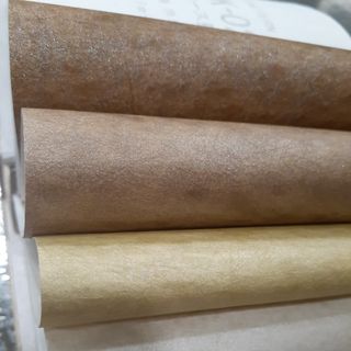 Thanh lý giấy dán tường Nhật Bản FURISU màu nâu, vàng, trắng