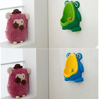 Bô Vệ Sinh Đứng Treo Tường Cho Bé Trai Hình Ếch