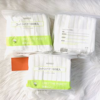 Bông tẩy trang miniso 180 miếng P001447
