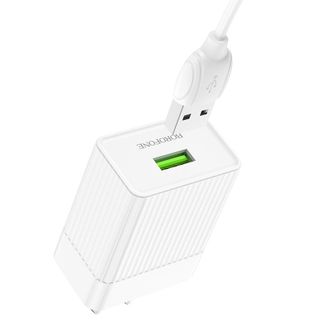 Bộ cóc cáp sạc nhanh QC3.0 BA47 Borofone cổng Type-C (US)