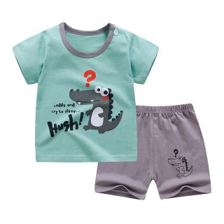 Bộ thun cottton hàng Quảng Châu cho bé trai bé gái