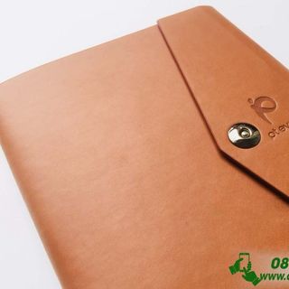 Sổ Tay Bìa Da in Dập logo giá rẻ làm quà tặng