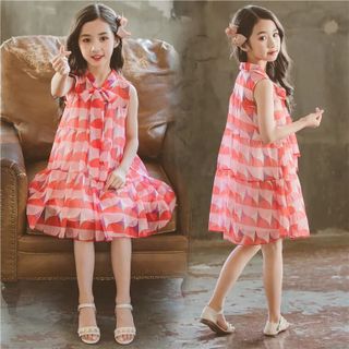 Set đầm voan cho bé gái lớn, size đại, từ 15-45kg - kèm ảnh thật