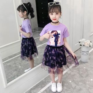 Set đầm cô gái cột nơ cho bé gái lớn, size đại, từ 15-45kg - kèm ảnh thật