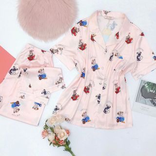 Đồ ngủ đồ mặc nhà tnqd chất lụa QC siêu cute giá sỉ