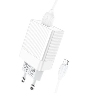 Bộ Cóc Cáp Sạc Nhanh QC3.0 BA47A Borofone Cổng Micro-USB EU
