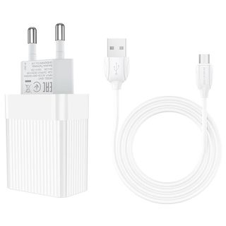 Bộ Cóc Cáp Sạc Nhanh QC3.0 BA47A Borofone Cổng Micro-USB EU