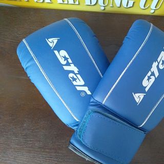 Găng đấm bao cát sáp màu xanh loại tốt V.STAR