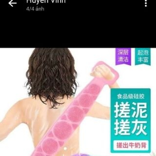 Cọ lưng silicon 2 mặt