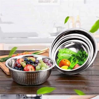Bộ 5 rổ inox tiện dụng giá sỉ​, giá bán buôn
