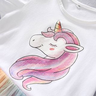 Đầm công chúa kỳ lân cho bé gái lớn, size đại, từ 15-45kg - kèm ảnh thật