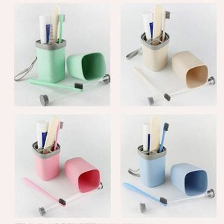 Cốc đựng bàn chải lúa mạch