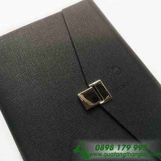 Sổ Tay Bìa Da in Dập logo giá rẻ làm quà tặng Doanh nghiệp