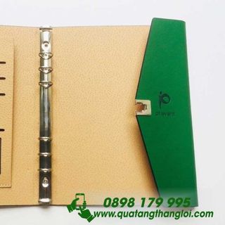 Sổ Tay Bìa Da in Dập logo giá rẻ làm quà tặng Doanh nghiệp