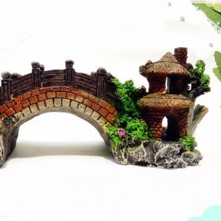 Cây cầu cảnh tráng trí bể cá-fgfg