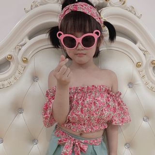 Đầm bé gái - sét rơi sành điệu kèm turban