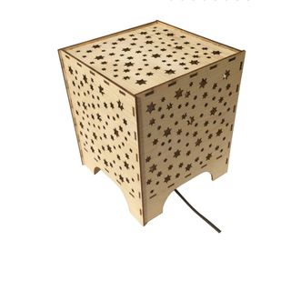 Hộp đèn ngủ DIY hộp gỗ 001