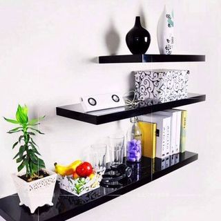 Kệ gỗ trang trí treo tường rộng 60cm x sâu 15cm dày 1,7 ( GIÁ XƯỞNG)