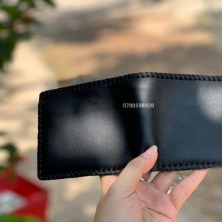Ví khâu viền thủ công ( 100% da bò )