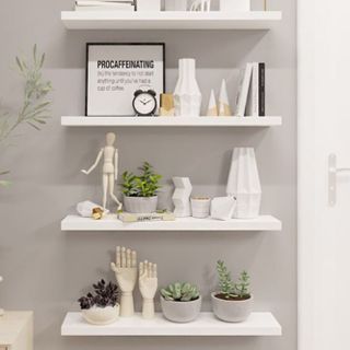 Kệ gỗ treo tường rộng 40cm x sâu 15cm dày 1,7 ly trang trí nhà cửa ( GIÁ XƯỞNG)
