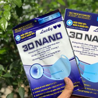 [GIÁ TỐT] Khẩu Trang 3D NANO 3 LỚP - Khẩu Trang Tái Sử Dụng 20 Lần - Kháng Khuẩn 99%
