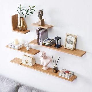 Kệ gỗ treo tường rộng 40cm x sâu 15cm dày 1,7 ly trang trí nhà cửa ( GIÁ XƯỞNG)