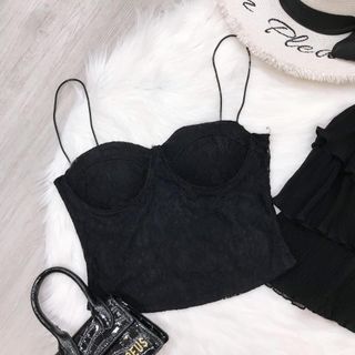 Set áo cúp - váy dập ly kèm lót