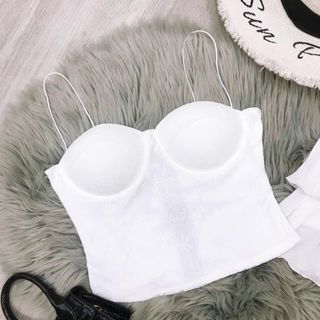 Set áo cúp - váy dập ly kèm lót