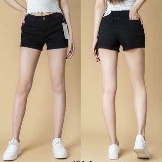 Quần sooc jean nữ đen, trắng cơ bản