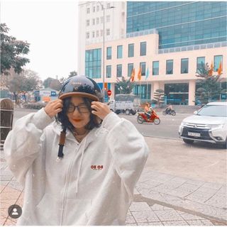 Áo khoác nỉ ngoại thêu chữ OH OH