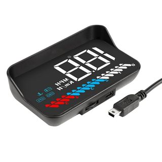 Thiết bị hiển thị tốc độ ô tô HUD M7, kết nối OBD2 + USB, cảnh báo tốc độ