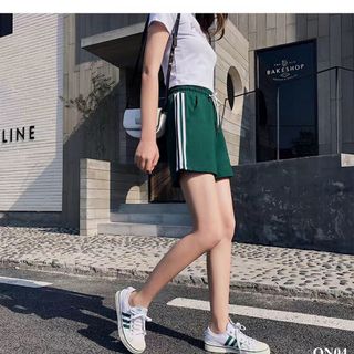 Quần short nữ vải cotton mềm mại, giá xả kho, MÀU XANH