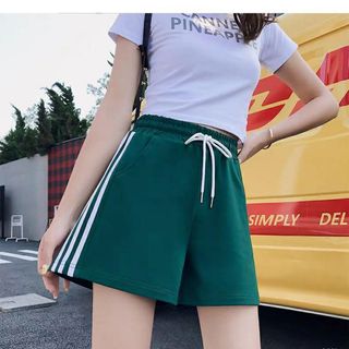 Quần short nữ vải cotton mềm mại, giá xả kho, MÀU XANH