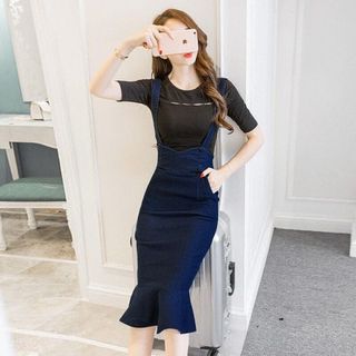 YẾM JEAN 2 DÂY ĐUÔI CÁ - XƯỞNG MAY ĐÔ THÀNH, GIÁ SỈ, GIÁ GỐC. XƯỞNG GIÁ SỈ