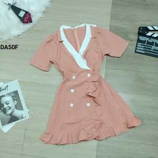 Đầm xòe viền màu