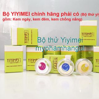 Yiyimei , Mỹ phẩm trắng da, trị nám, tàn nhang yiyimei 5in1 (phải bao gồm bộ thử và mặt nạ vàng 24k)