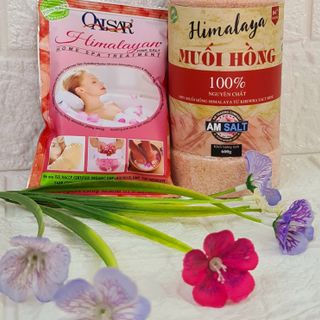 Muối Tắm Himalaya từ Paskitan 1kg, tẩy tế bào chết, trị viêm da, dưỡng mềm mịn da