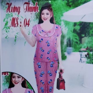 Đồ bộ Pijama lụa VN cao cấp Donald quần lở giá sỉ, giá bán buôn