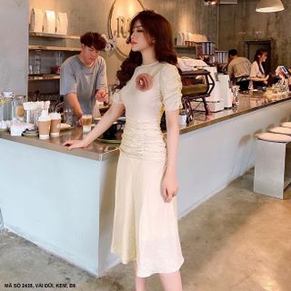 ĐẦM XÒE TAY NGẮN DÚN TAY DÚN EO