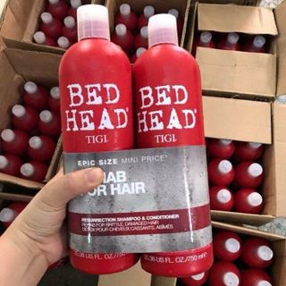Dầu gội/xả Tigi Head bed đỏ dành cho tóc hư tổn 750ml giá sỉ