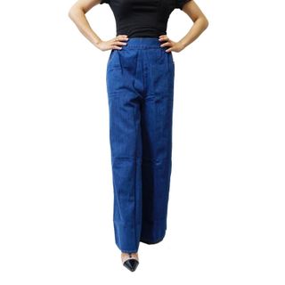 Váy Chống Nắng Dạng Quần Có Ống Jean Trơn Nút Bấm