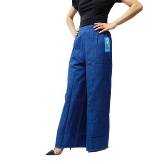 Váy Chống Nắng Dạng Quần Có Ống Jean Trơn Nút Bấm