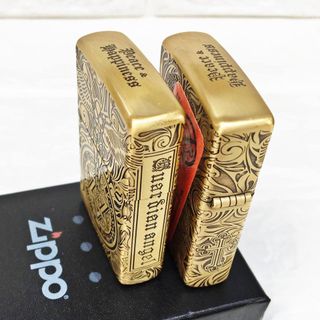 Bật Lửa ZIPPO Mỹ, Bật Lửa ZIPPO USA - Đồng Khắc 5 Mặt Thiên Thần Xài Xăng Có Tem Đỏ