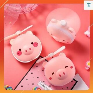 Quạt mini cầm tay con heo